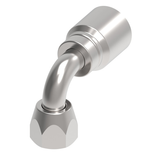 Aeroquip Hose End Crimp 90 Degree Female 37 Degree Swivel | 1GA12FJB12