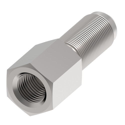 Aeroquip Adapter Straight Female Pipe NPTF x Male 37 Degree -16 Carbon Steel Dura-Kote | 2239-1-16-16S-BG