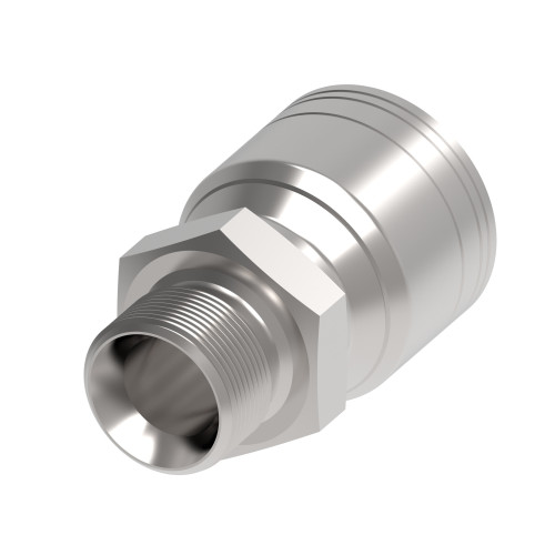 Aeroquip Hose End Crimp Straight Male BSPP 60 Degree Cone | 1A6BP6