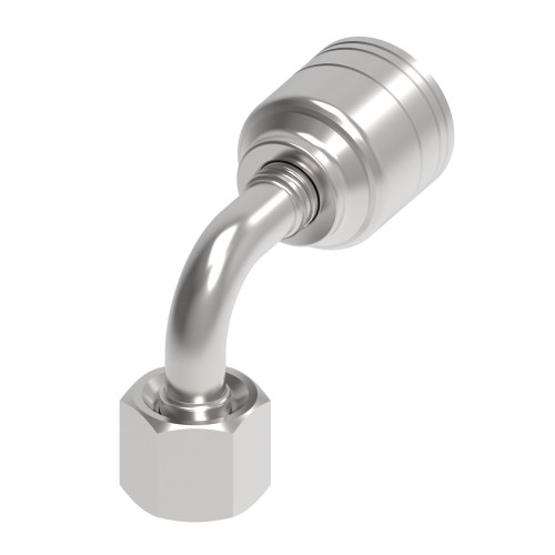 Aeroquip Hose End Crimp 90 Degree 24 Degree DKO Swivel Light Duty | 1A8DLB4