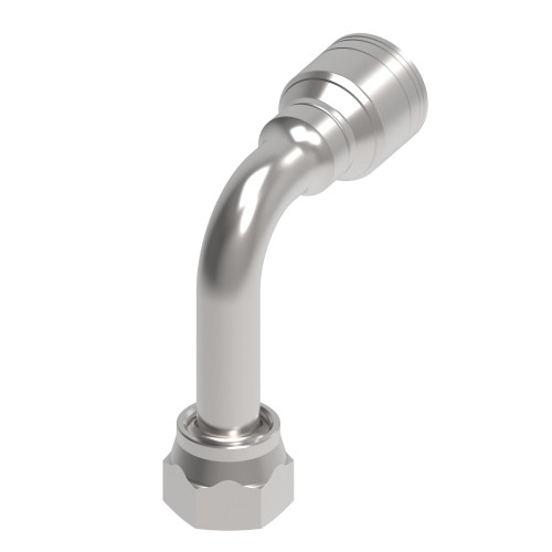 Aeroquip Hose End Crimp 90 Degree Female ORFS Swivel | 1AA6FRC4