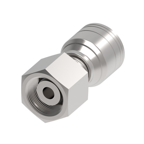 Aeroquip Hose End Permanent 1A/Z Series Crimp Straight 24 Degree DKO Swivel Light Duty -12 | 1A12DS8