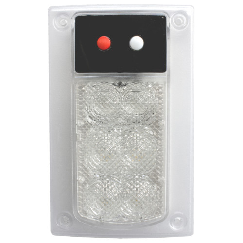 JW Speaker 24V Red/White LED Dome Light with Inner Optics | 0442411