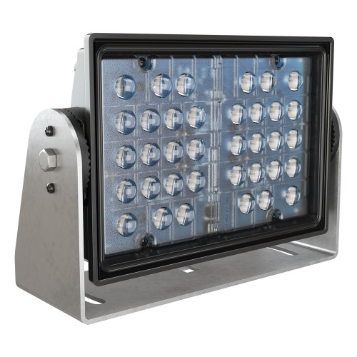 JW Speaker 24V LED Safety Light with Blue Light, Black Housing & Spot Beam Pattern | 0551231