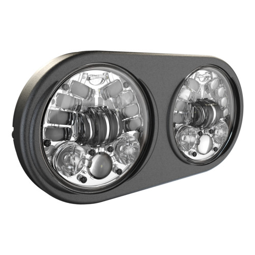 JW Speaker 12V DOT/ECE LED High and Low Beam Adaptive Headlight with Chrome Inner Bezel | 0555141