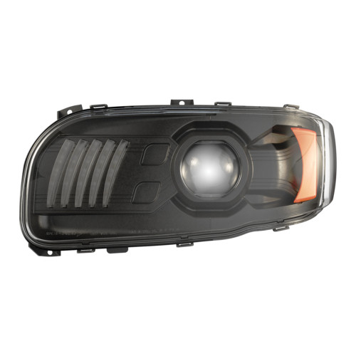 JW Speaker LED Headlight, Right-Hand, Black Bezel for Peterbilt | 0562581