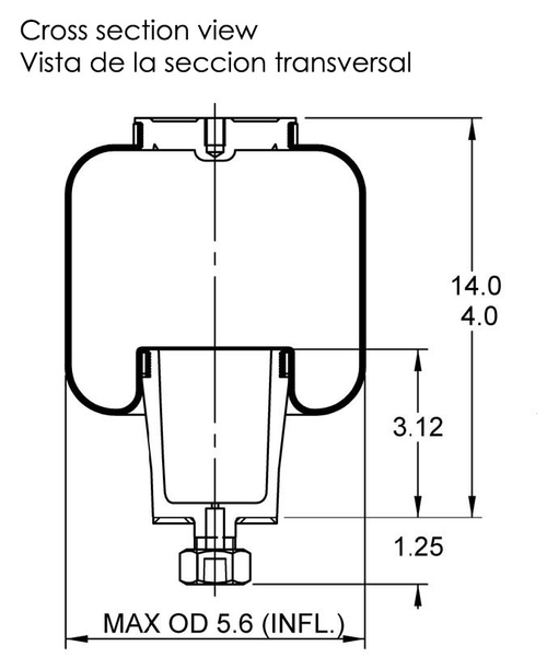 AS-5036 Triangle Contitech Air Spring Bag