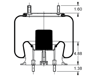 AS-8410 Triangle Contitech Air Spring Bag