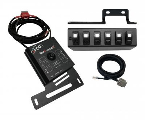 sPOD SL-0918-JK-R SourceLT w/ Red LED Switch panel forJeep  JK 2009-2018
