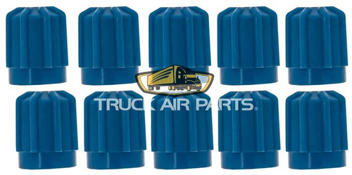 16-3156 MEI Truck Air A/C Service Caps-Blue/SOLD INDIVIDUALLY