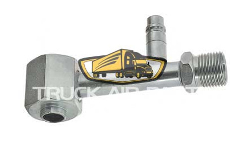 08-3091 MEI Truck Air A6 Compressor Fitting. #10 R134A 13mm