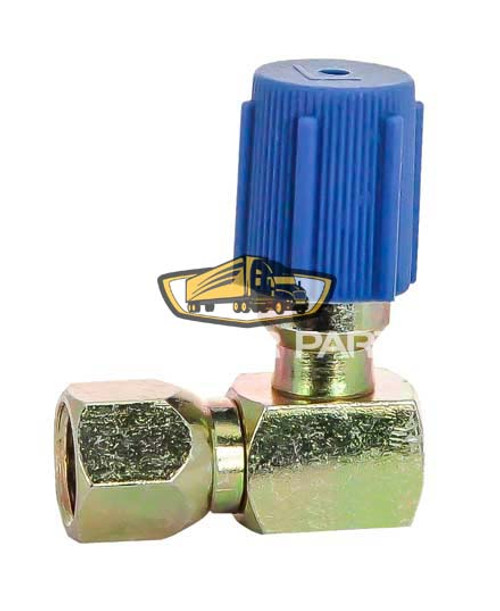 08-8491 MEI Truck Air Retrofit Adapter-1/4"90D Blu