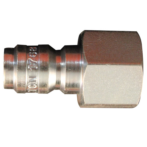 Milton 1764BK 1/4" Female Straight Thru Plug