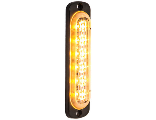 Buyers 8891910  4-3/8" Strobe Light 6 LED Amber Vertical Mount Low Profile