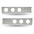 TRUX TU-9209 Flat Top Mud Flap Hanger Pair with 3 3/4" Bolt Spacing & 4" Holes