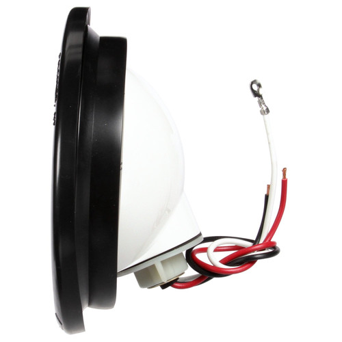 Truck-Lite 40302R 40 Series Incandescent Red Round 1-Bulb Stop/Turn/Tail Light Kit, Black Grommet Mount, 12V