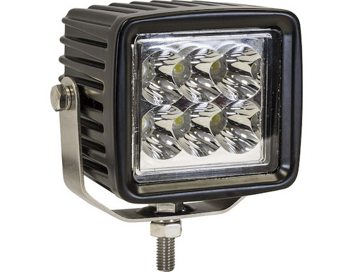Buyers 1492237 Square Clear 6 LED Spot Light 12V / 24V 1350