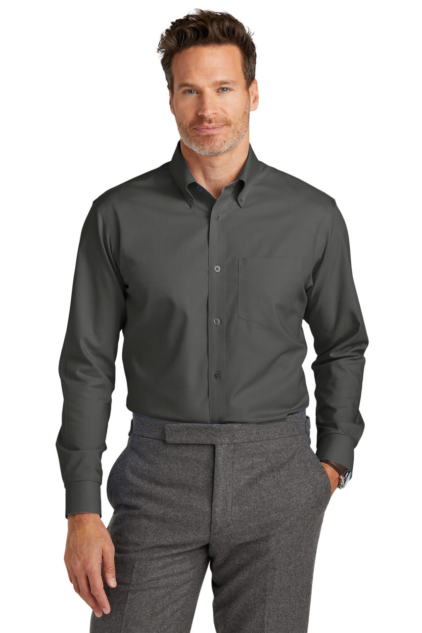 Brooks Brothers BB18002 Wrinkle-Free Stretch Nailhead Shirt