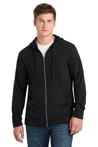 Sport-Tek ST293 PosiCharge Tri-Blend Wicking Fleece Full-Zip Hooded Jacket