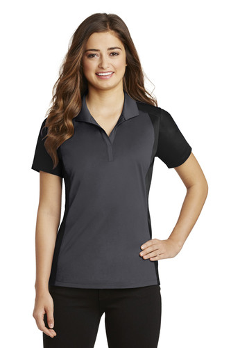 Sport-Tek LST652 Women's Colorblock Micropique Sport-Wick Polo