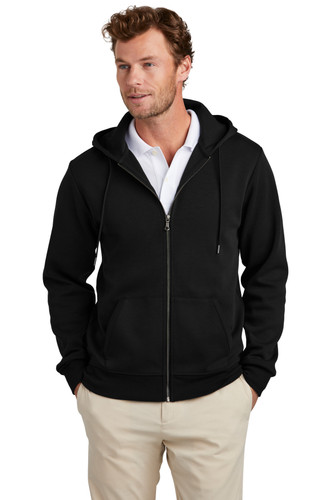 Brooks Brothers BB18208 Double-Knit Full-Zip Hoodie