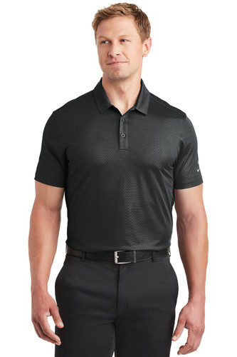 Nike 838964 Dri-FIT Embossed Tri-Blade Polo
