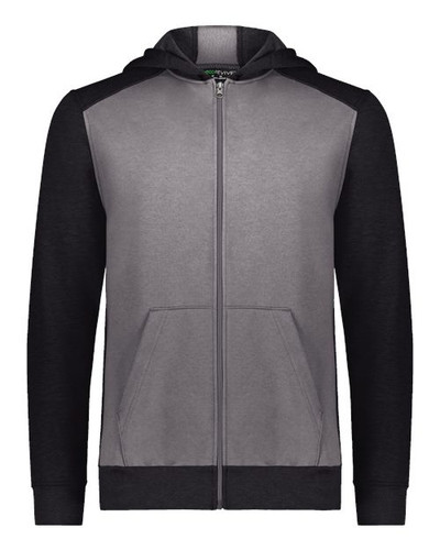 Augusta Sportswear 6900 Youth Eco Revive™ Three-Season Triblend Fleece Full-Zip Hooded Sweatshirt