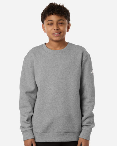 Adidas AT202 Youth Fleece Crewneck Sweatshirt