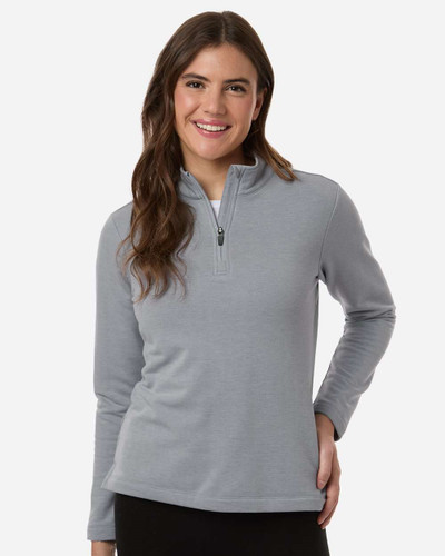AllPro STF870L Women's Stretch Quarter-Zip Fleece Pullover