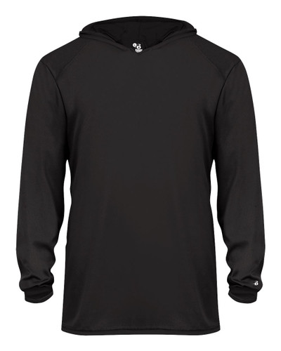 Badger Sport 2105 Youth B-Core Hooded Long Sleeve T-Shirt