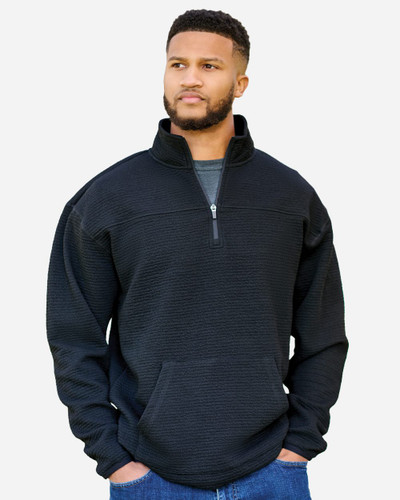 J. America 8773 Unisex Pebble Fleece Quarter-Zip Pullover