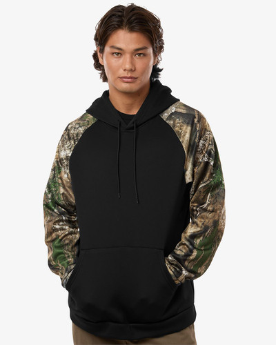 RealTree RT5305 Unisex Realtree® Performance Colorblocked Hooded Sweatshirt