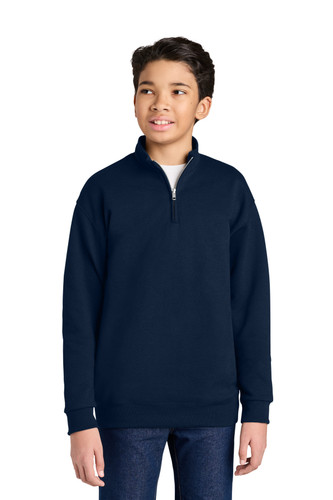 Jerzees 995Y Jerzees Youth NuBlend 1/4-Zip Cadet Collar Sweatshirt 995Y