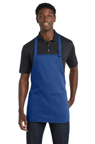 Port Authority A601 DISCONTINUED Port Authority Medium-Length Two-Pocket Bib Apron. A601