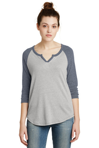 Alternative Apparel AA5060 DISCONTINUED Alternative Women's Outfield 3/4-Sleeve Vintage 50/50 Tee. AA5060
