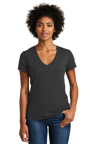 Alternative Apparel AA6097 DISCONTINUED Alternative Women's Weathered Slub So-Low V-Neck Tee. AA6097