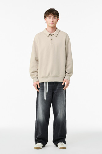 Bella + Canvas BC4741 BELLA+CANVAS Unisex 10-Ounce Polo Sweatshirt BC4741