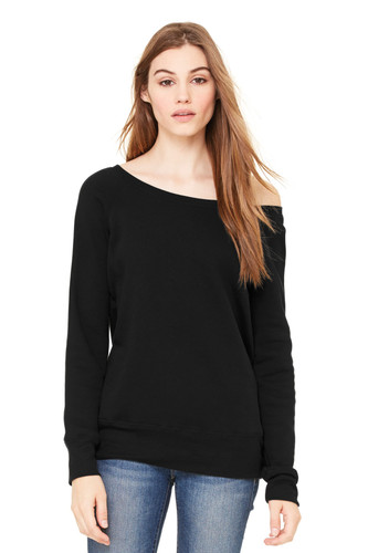 Bella + Canvas BC7501 DISCONTINUED BELLA+CANVAS Women's Sponge Fleece Wide-Neck Sweatshirt. BC7501