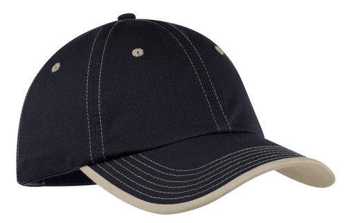 Port Authority C835 DISCONTINUED Port Authority Vintage Washed Contrast Stitch Cap. C835