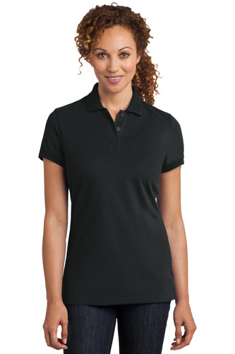 District DM425 DISCONTINUED District Made Ladies Stretch Pique Polo. DM425