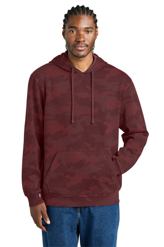 District DT2200C District Wash Camo Fleece Hoodie DT2200C