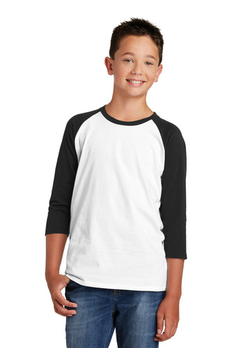 District DT6210Y DISCONTINUED District Youth Very Important Tee 3/4-Sleeve . DT6210Y