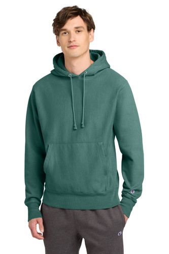 Champion GDS101 Champion Reverse Weave Garment-Dyed Hooded Sweatshirt. GDS101