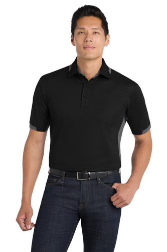 Port Authority K524 DISCONTINUED Port Authority Dry Zone Colorblock Ottoman Polo. K524