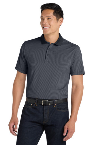Port Authority K558 DISCONTINUED Port Authority Fine Stripe Performance Polo. K558