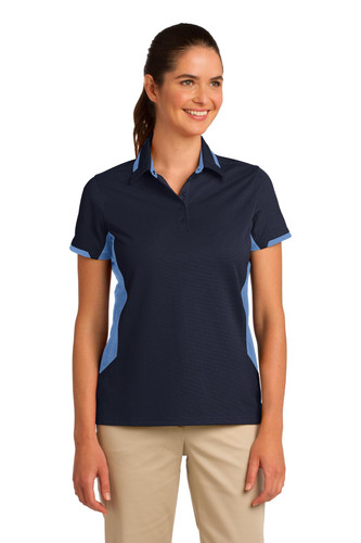 Port Authority L524 DISCONTINUED Port Authority Ladies Dry Zone Colorblock Ottoman Polo. L524