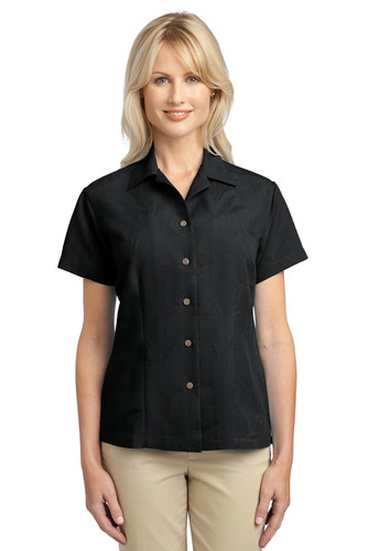Port Authority L536 DISCONTINUED Port Authority Ladies Patterned Easy Care Camp Shirt. L536