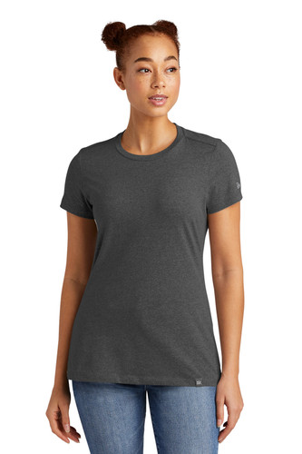 New Era LNEA100 New Era Ladies Heritage Blend Crew Tee. LNEA100