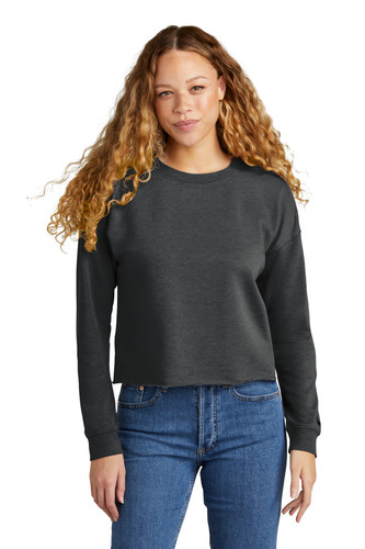 New Era LNEA514 DISCONTINUED New Era Women's Tri-Blend Fleece Crop Crew LNEA514