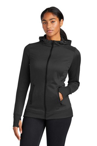New Era LNEA522 DISCONTINUED New Era Women's Venue Fleece Full-Zip Hoodie. LNEA522